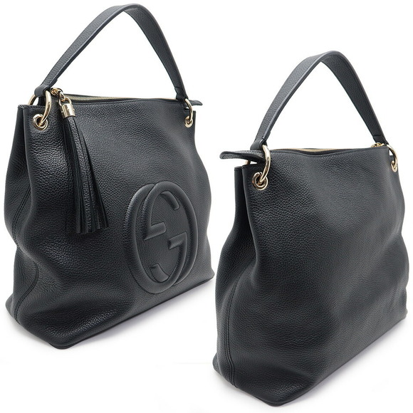 Gucci Soho Shoulder Bag Black Leather - Picture 3 of 4